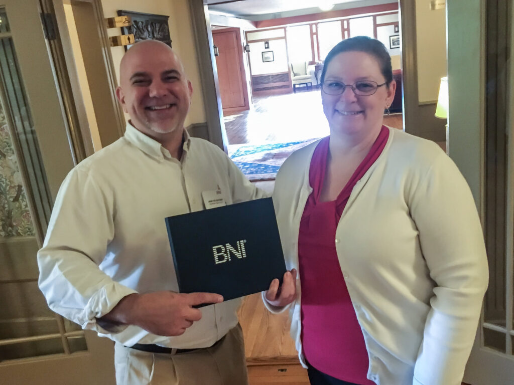 Wendy becoming the new president of Hamden BNI